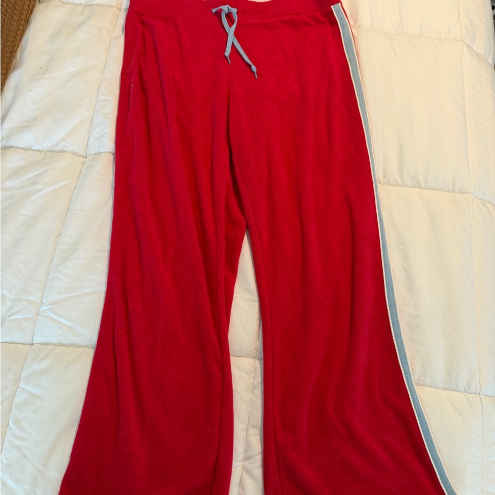 Y2K - terry cloth- Prospirit Red Athletic Pants